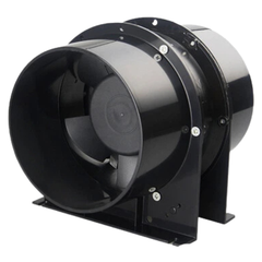 4" / 100mm Inline Axial Fan 60W with Temperature & Humidity Controller-Off Grid Living Supplies