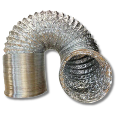 4"-12" Low Noise Dual Layer Aluminium Ducting for Bathroom or Grow Tent Ventilation-Off Grid Living Supplies