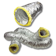 4" / 6" / 8" / 10" / 12" Acoustic Insulated Ducting for Grow Tents and Heating-Off Grid Living Supplies