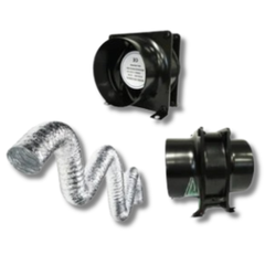 4" & 6" Inline Fan Ventilation Kit with Ducting for Grow Tents-Off Grid Living Supplies