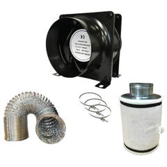 4" Axial Fan with Filter & Ducting Ventilation Kit-Off Grid Living Supplies