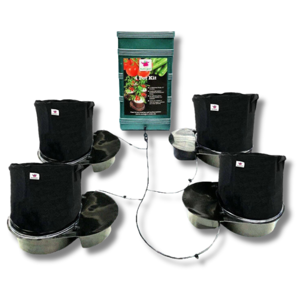 4 Fabric Pot Auto Watering Kit for Hydroponic Growing-Off Grid Living Supplies