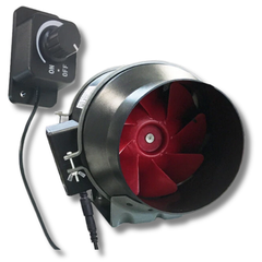 4" Inline Duct Fan with Variable Speed Control Quiet Operation-Off Grid Living Supplies