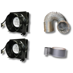 4" Intake & Exhaust Fan with Ducting Ventilation Kit-Off Grid Living Supplies