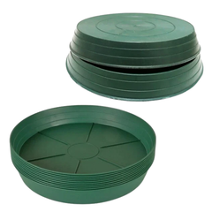 4 Pack 460mm Plant Pot Drip Trays for Hydroponic Grow Pots-Off Grid Living Supplies