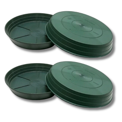 4 Pack 460mm Plant Pot Drip Trays for Hydroponic Grow Pots-Off Grid Living Supplies