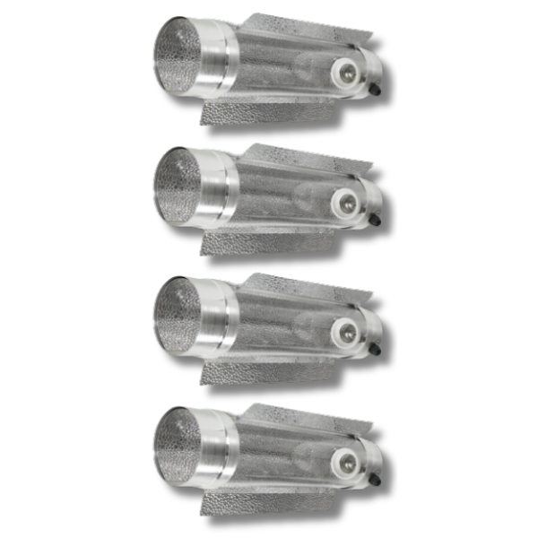 4 Pack 5 Inch / 125mm Cool Tube Reflectors for HPS / MH Grow Lights-Off Grid Living Supplies