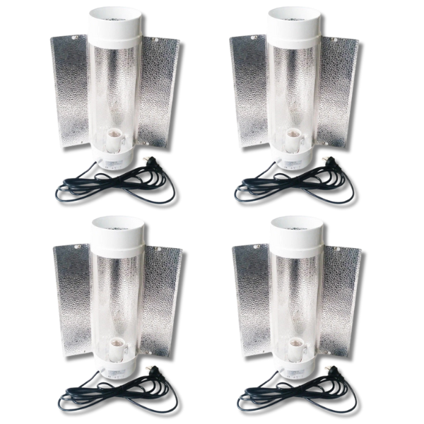 4 Pack 6 Inch Cool Tube 51cm Reflectors for MH / HPS Grow Lights-Off Grid Living Supplies