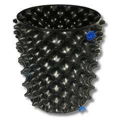 4 Pack Air Pruning Rocket Pots 25x30cm with Solid Auto Feeding Base-Off Grid Living Supplies