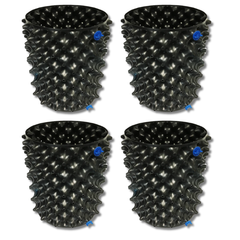 4 Pack Air Pruning Rocket Pots 25x30cm with Solid Auto Feeding Base-Off Grid Living Supplies