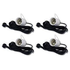 4 Pack E40 / E39 Ceramic CFL / LED Light Holders for Grow Tents-Off Grid Living Supplies