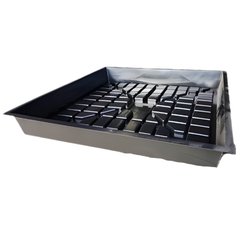 4 Pack Flood Drain System Trays 138x77cm Hydroponic Aquaponic EBB Grow Bed with Fittings-Off Grid Living Supplies