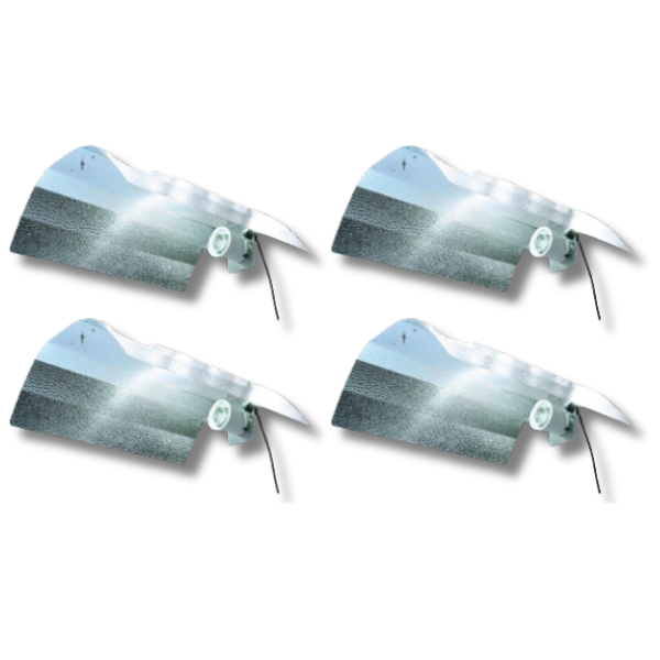 4 Pack Large Aluminium Wing Reflectors 650x550mm for Grow Lights-Off Grid Living Supplies