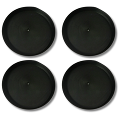 4 Pack Plant Grow Pot Saucers 300mm PP Material Non Toxic-Off Grid Living Supplies