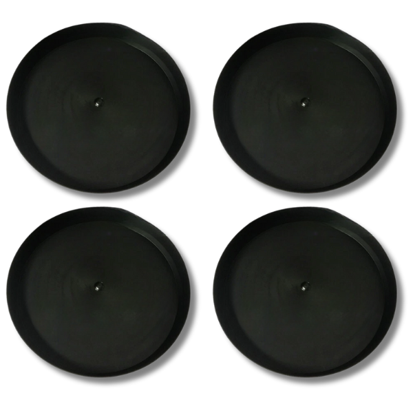 4 Pack Plant Grow Pot Saucers 300mm PP Material Non Toxic-Off Grid Living Supplies