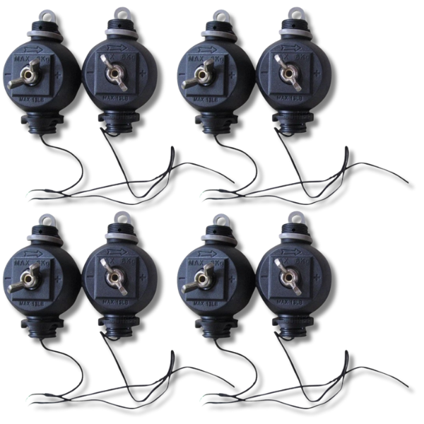 4 Pairs (8 Total) Heavy Duty Yoyo Hangers for Grow Light Reflectors-Off Grid Living Supplies