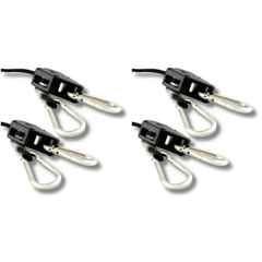 4 Pairs Heavy Duty Adjustable Rope Ratchet Light Reflector Hangers 68kg-Off Grid Living Supplies