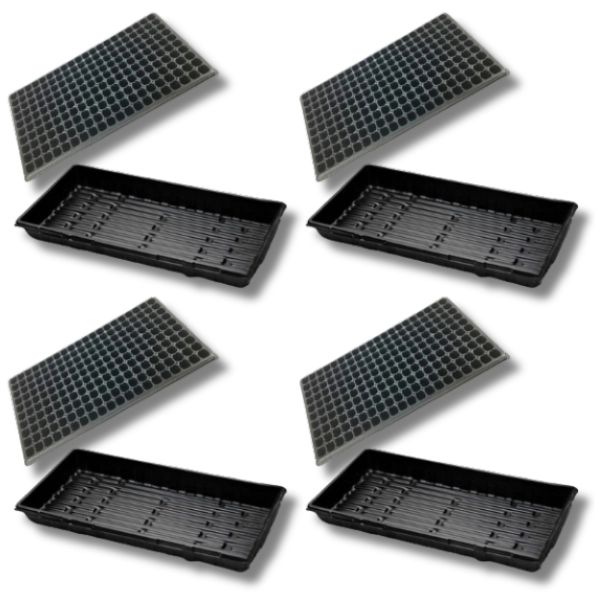 4 Set Propagation Kit with 200 Cell Grow Trays and Watering Tray-Off Grid Living Supplies