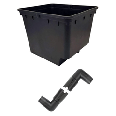 4 Sets Bato Dutch Bucket Lids with Net Pots Indoor Farm Grow System-Off Grid Living Supplies