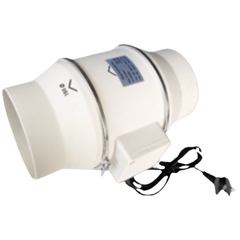 4" Two Speed Fan with Optional Ducting & Filter Ventilation Kit-Off Grid Living Supplies