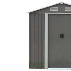 4 x 6ft Garden Shed with Spire Roof - Grey-Off Grid Living Supplies Australia