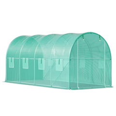4.5m x 2m x 2m Walk-In Tunnel Greenhouse - Green-Off Grid Living Supplies