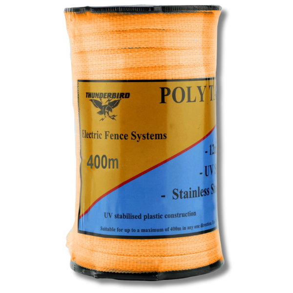 400m Orange Hot Tape for Electric Fence - Thunderbird-Off Grid Living Supplies Australia