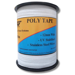 400m x 12mm Hot Tape Ribbon Wire for Farm Electric Fence-Off Grid Living Supplies Australia