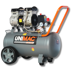 40L 2HP Silent Oil-Free Portable Electric Air Compressor with Twin Nitto Outlets-Off Grid Living Supplies Australia