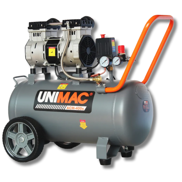 40L 2HP Silent Oil-Free Portable Electric Air Compressor with Twin Nitto Outlets-Off Grid Living Supplies Australia