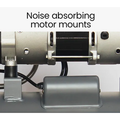 40L 2HP Silent Oil-Free Portable Electric Air Compressor with Twin Nitto Outlets