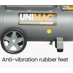 40L 2HP Silent Oil-Free Portable Electric Air Compressor with Twin Nitto Outlets