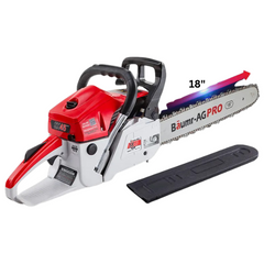 45cc Petrol Commercial Chainsaw with 18" Bar & E-Start
