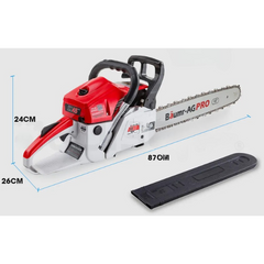 45cc Petrol Commercial Chainsaw with 18" Bar & E-Start