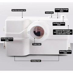 4 Inlet Commercial Macerator Pump for P-Trap Toilet