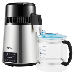 4L Water Distiller 1.5L/H with Timing & Dual Temperature Control - Silver-Off Grid Living Supplies Australia