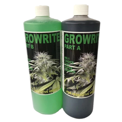 4x 1L A&B Growth & Flowering Nutrient for Hydroponics - Budrite Growrite-Off Grid Living Supplies
