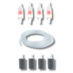 4x 2.8L/min Air Pumps with Air Stones for Oxygenation in Fish Tanks 4 Outlets-Off Grid Living Supplies