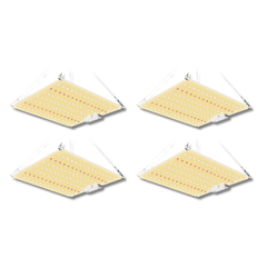 4x 50W Quantum Board LED Grow Light Kits-Off Grid Living Supplies