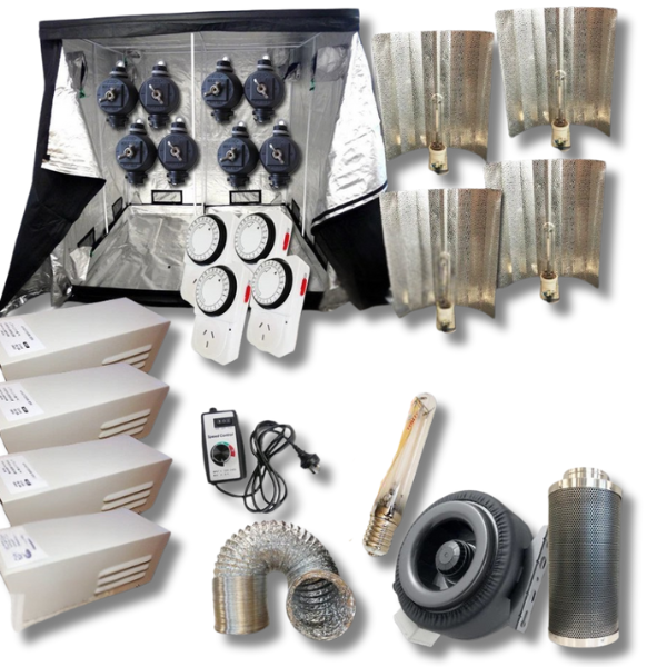 4x 600W HPS Ballasts and 4x MH / HPS Lamps with Grow Tent and 10