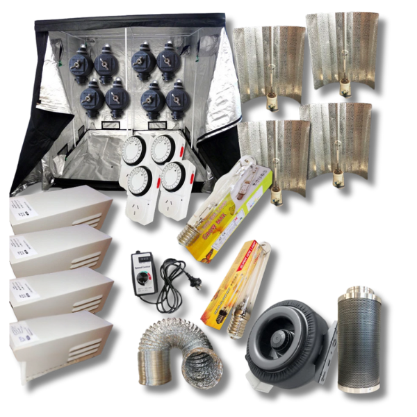 4x 600W HPS Ballasts and 4x MH / HPS Lamps with Grow Tent and 6