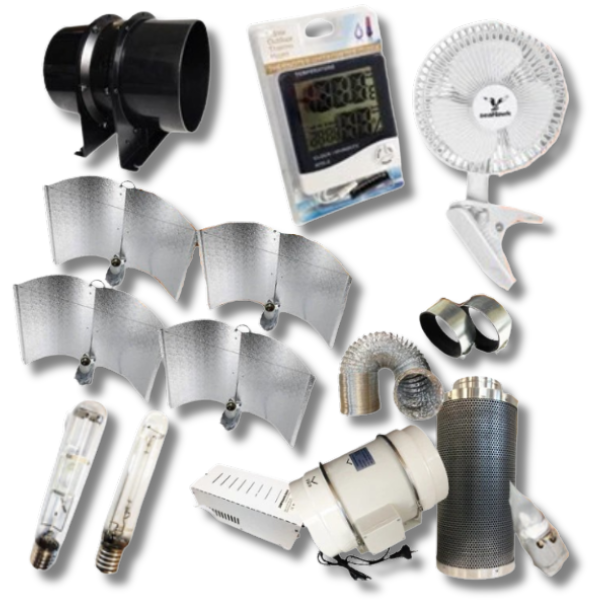 4x 600W HPS / MH Lights with 8