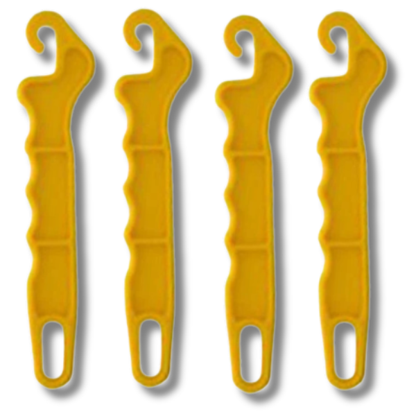 4x Insulated Gate Handles with Hook for Electric Fence-Off Grid Living Supplies Australia