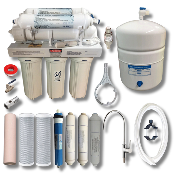 5 / 6 / 7 Stage Reverse Osmosis Undersink Water Filter with USA RO Membrane-Off Grid Living Supplies Australia