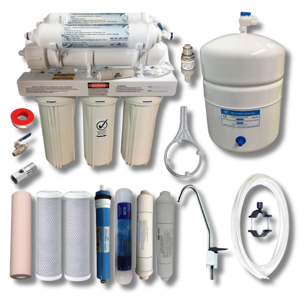 5 / 6 / 7 Stage Reverse Osmosis Undersink Water Filter with USA RO Membrane-Off Grid Living Supplies Australia