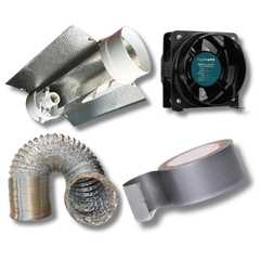 5" Cool Tube Reflector with Fan Kit for Heat Removal in Grow Tents-Off Grid Living Supplies