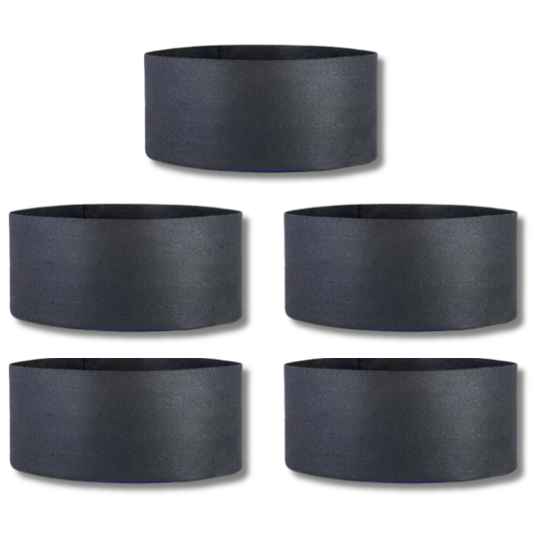 5 Pack 150 Gallon Wool Felt Grow Beds for Hydroponic Vegetable Patches-Off Grid Living Supplies