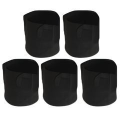 5 Pack Fabric Plant Grow Pots 1–100 Gallon Hydroponic Grow Bags-Off Grid Living Supplies