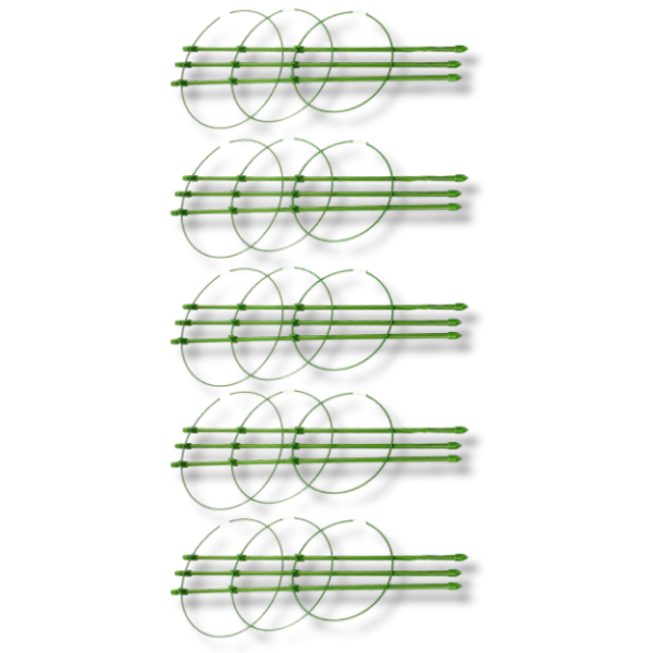 5 Pack Orchid Vine Flower Trellis Plant Support Cage 45cm Anti Rust-Off Grid Living Supplies