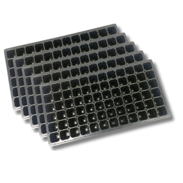 5 Pack Propagation Seeding Cloning Trays 72 Cells Grow Plug Black Tray-Off Grid Living Supplies